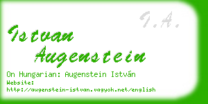 istvan augenstein business card
